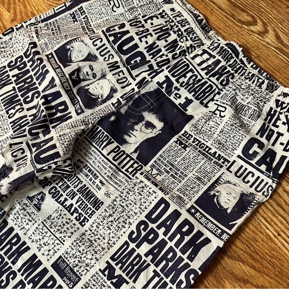 POTTERY BARN TEEN Harry Potter "Daily Prophet" Pajama Pants - Picture 4 of 7